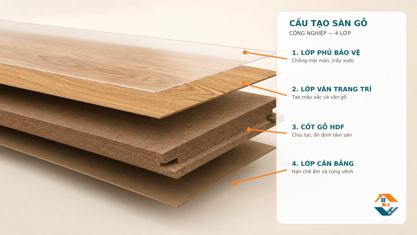 Sàn Gỗ Công Nghiệp Là Gì? Có Những Loại Sàn Gỗ Công Nghiệp Nào Trên Thị Trường Hiện Nay?